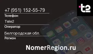 Кто звонил с 9511525579 - регион и оператор